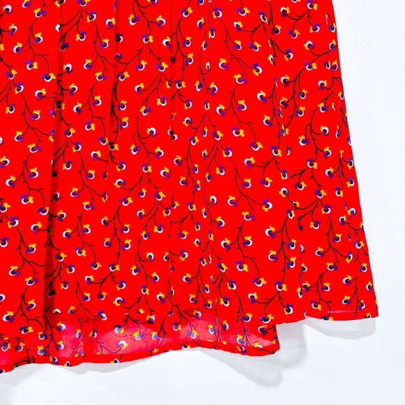 OLD NAVY Red floral skirt - Picture 5 of 6